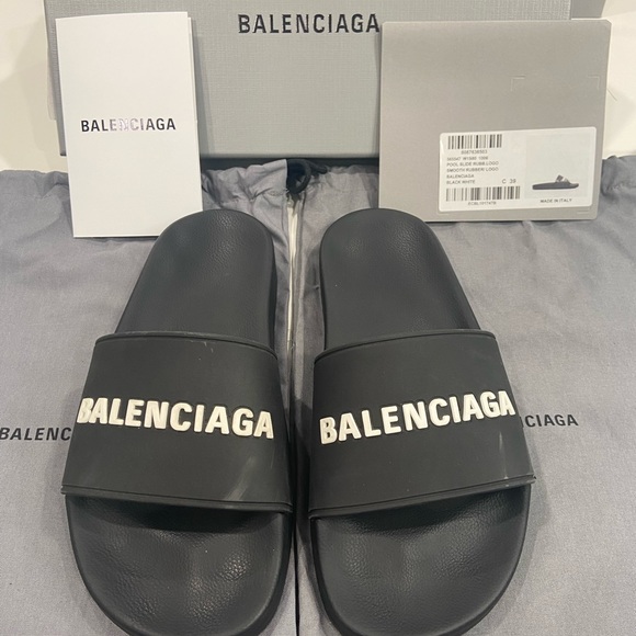 Women’s Balenciaga Slides - Size 9/39 - Picture 1 of 6